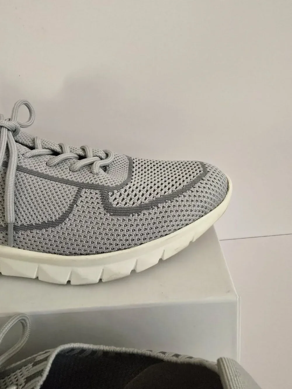 Naot Galaxy Knit Grey Gray Vegan Sneakers Shoes 41 10 10.5 Womens Lace Up